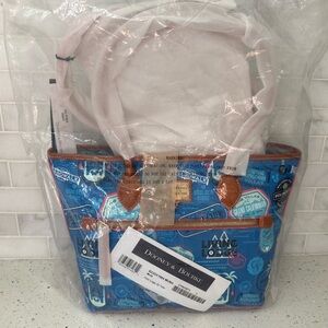 NWT Dooney & Bourke Disney Club Resorts Vibrant Blue and Tan Tote